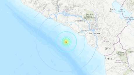 Un temblor de magnitud 5,5 se registra en el Pacífico frente a las costas de Perú