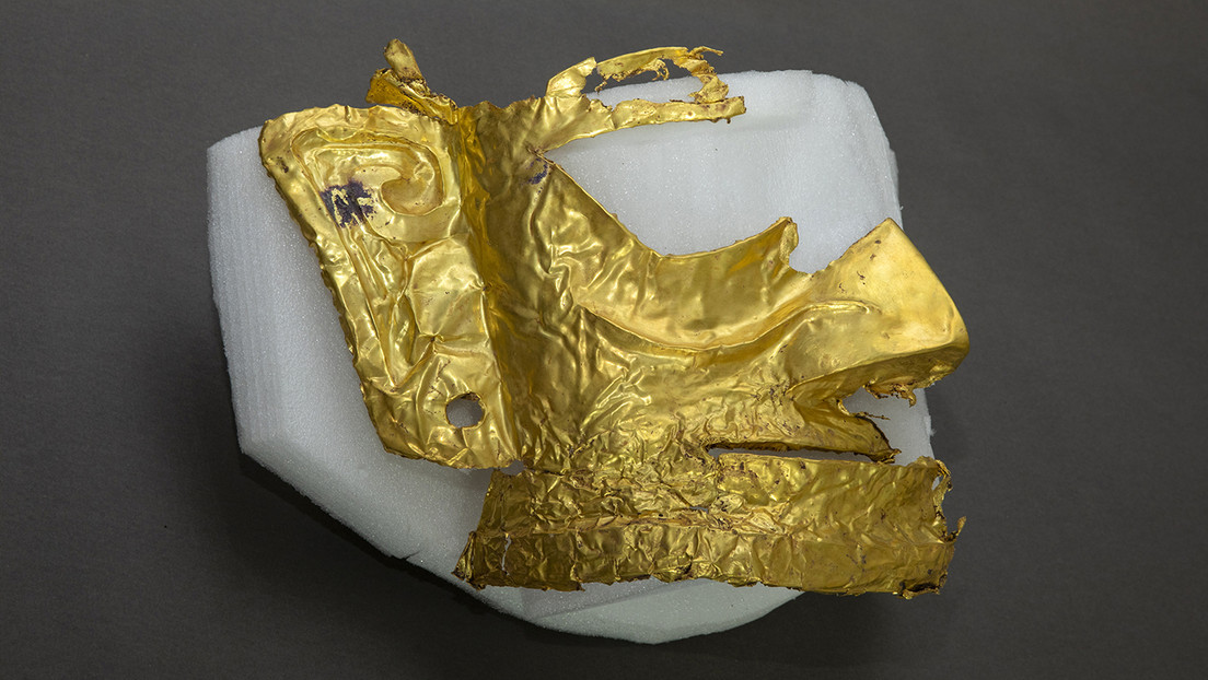 Hallan en China una máscara de oro de una misteriosa civilización de hace 3.000 años (FOTO, VIDEO)