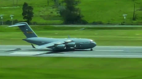 VIDEO: Llegan a Colombia cuatro aviones militares estadounidenses C-17