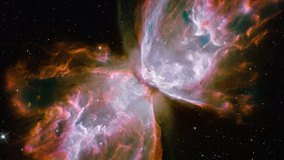 NASA shows image of a violent cosmic butterfly ‘stinging like a bee’