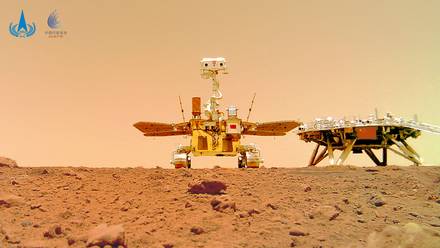 La misión china Tianwen-1 en Marte.