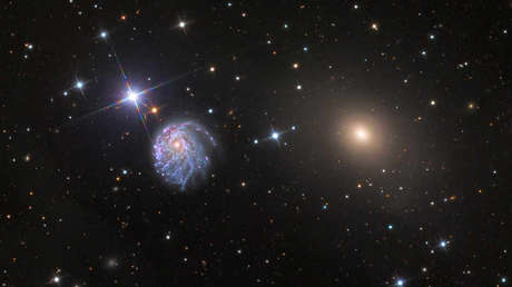 El Hubble capta una galaxia espiral inusualmente retorcida