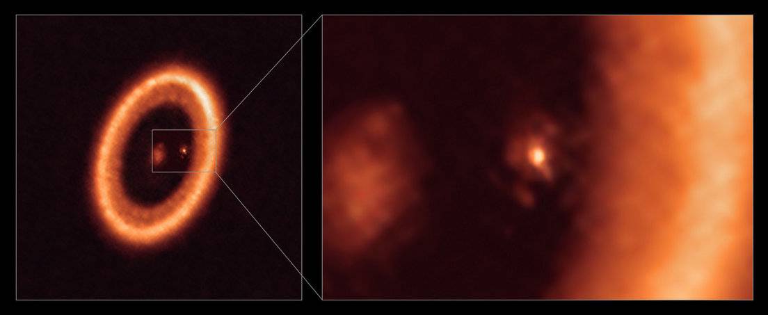 Formación de una luna cerca del exoplaneta PDS 70c