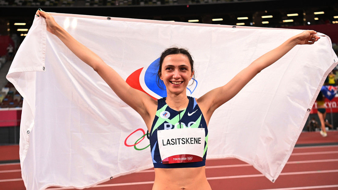 Atleta rusa gana el oro en el salto de altura femenino en los JJ.OO. de Tokio