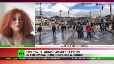 Experta: El mundo admite la crisis en Colombia, pero respalda a Duque