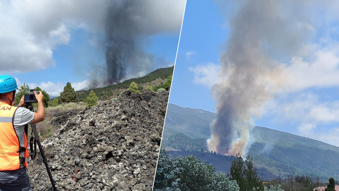 VIDEOS, FOTOS: Entra en erupción un volcán en la isla española de La Palma  - RT