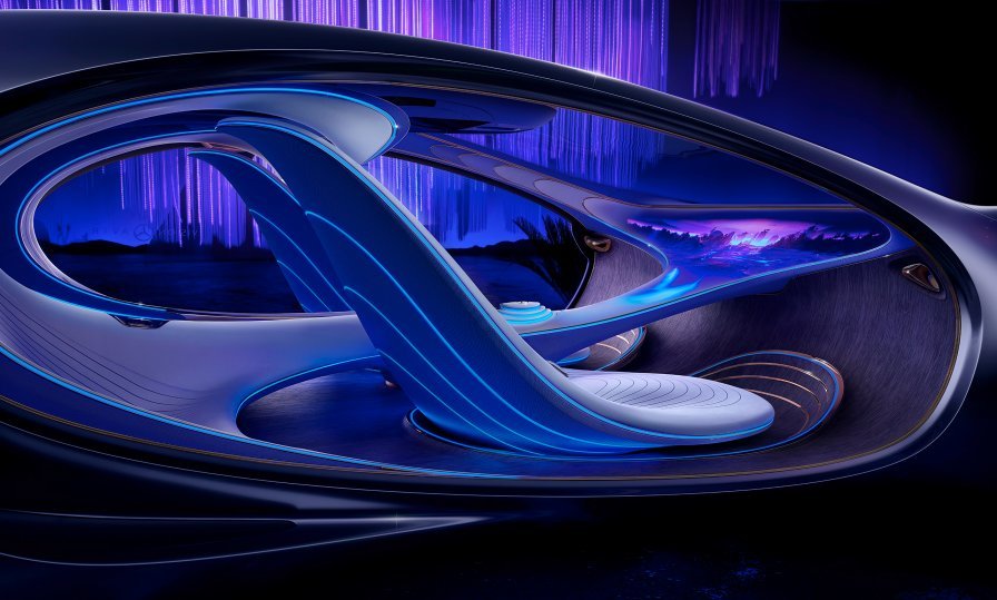 Mercedes-Benz presenta un coche futurista sin volante e inspirado en la película 'Avatar', que se maneja con la mente