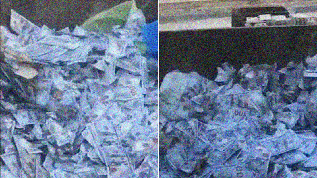 VIDEO: Encuentran miles de dólares falsos en un basurero de Beirut