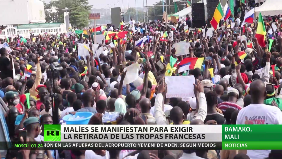 Malíes exigen en las calles la retirada de las tropas francesas que quedan en el país