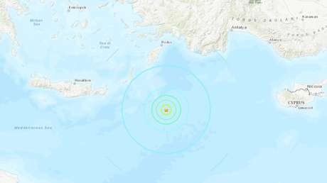 Un sismo de magnitud 6,0 sacude varias islas griegas en el Mediterráneo
