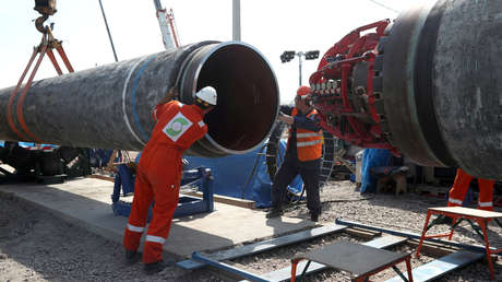 Una tubería del Nord Stream 2 cuenta con gas y está lista para el lanzamiento