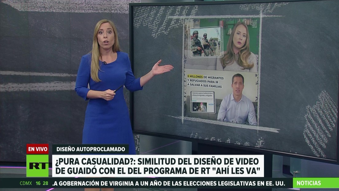 ¿Pura casualidad?: Guaidó usa un diseño de video similar al del programa de RT 'Ahí les va'