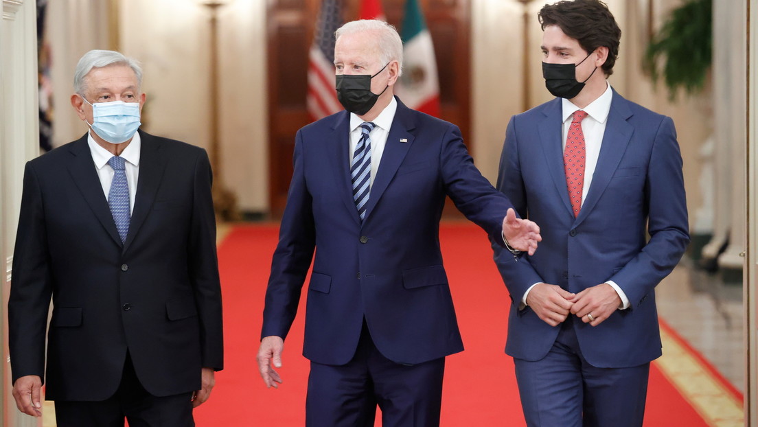 Biden, Trudeau and López Obrador meet for the first time at the White House to discuss economic integration, migration and the fight against the covid