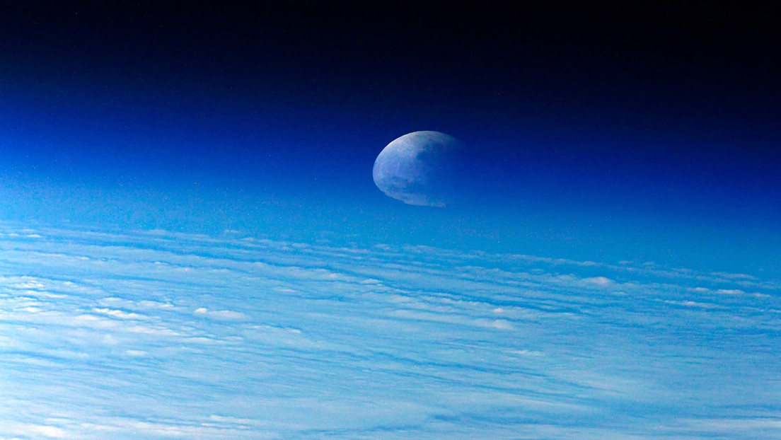 FOTOS: Así se vio el eclipse lunar más largo del siglo desde la Estación Espacial Internacional