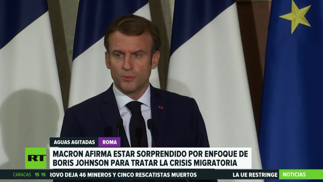 Macron se muestra sorprendido por el enfoque de Boris Johnson para abordar la crisis migratoria