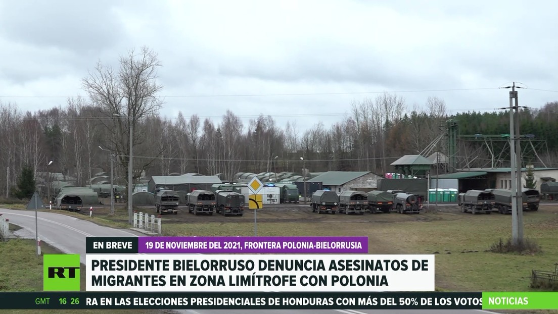 Presidente de Bielorrusia denuncia asesinato de migrantes en zona limítrofe con Polonia