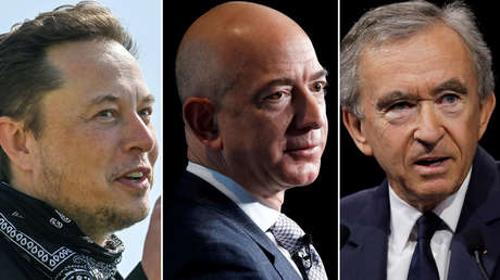 Elon Musk, Jeff Bezos, Bernard Arnault