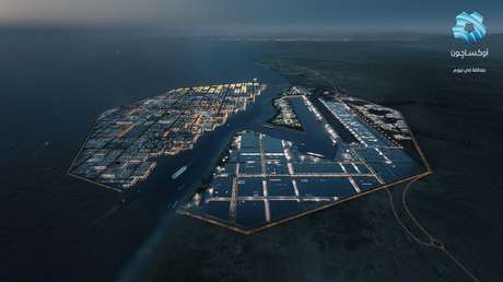 El mayor complejo industrial flotante del planeta: Arabia Saudita construirá la futurista ciudad de Oxagon, «donde las ideas pueden cambiar el mundo»