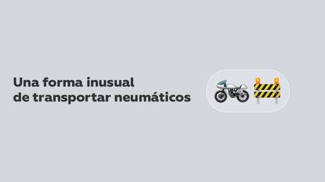 VIDEO: Un motociclista mexicano muestra una forma inusual de transportar neumáticos y se hace viral en TikTok