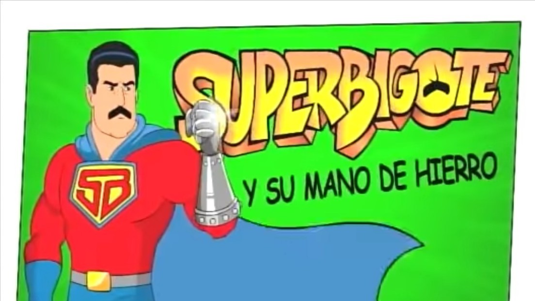 "Superbigote", la caricatura que muestra a Maduro como un superhéroe que se enfrenta a EE.UU.