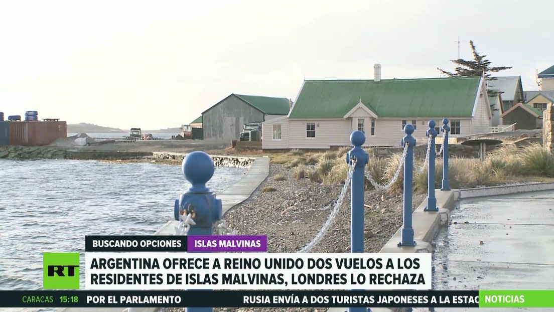 Argentina ofrece al Reino Unido dos vuelos para los residentes de las islas Malvinas (pero Londres lo rechaza)