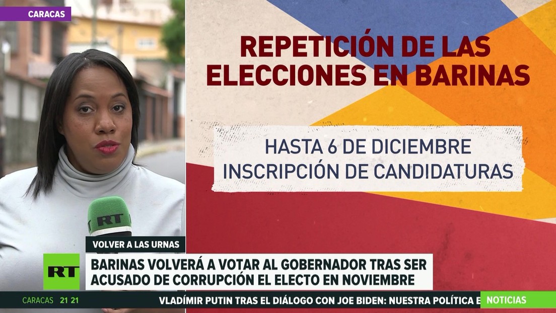 Venezuela: Barinas volverá a votar por un gobernador tras ser descartado por corrupción el elegido en noviembre
