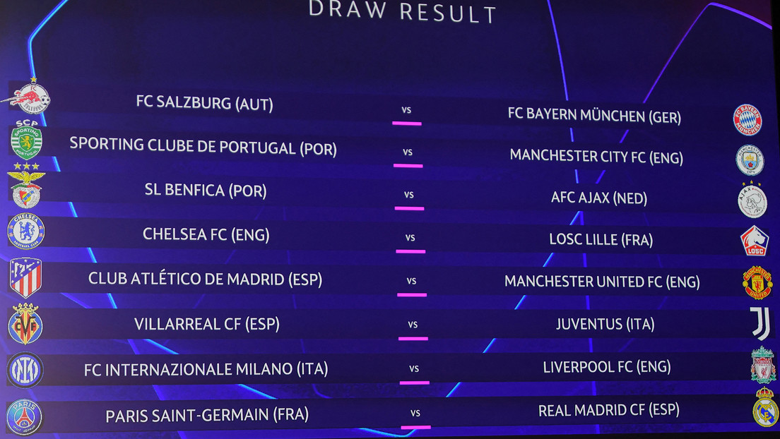 Así quedan los partidos de octavos de final de la Champions tras repetirse el sorteo