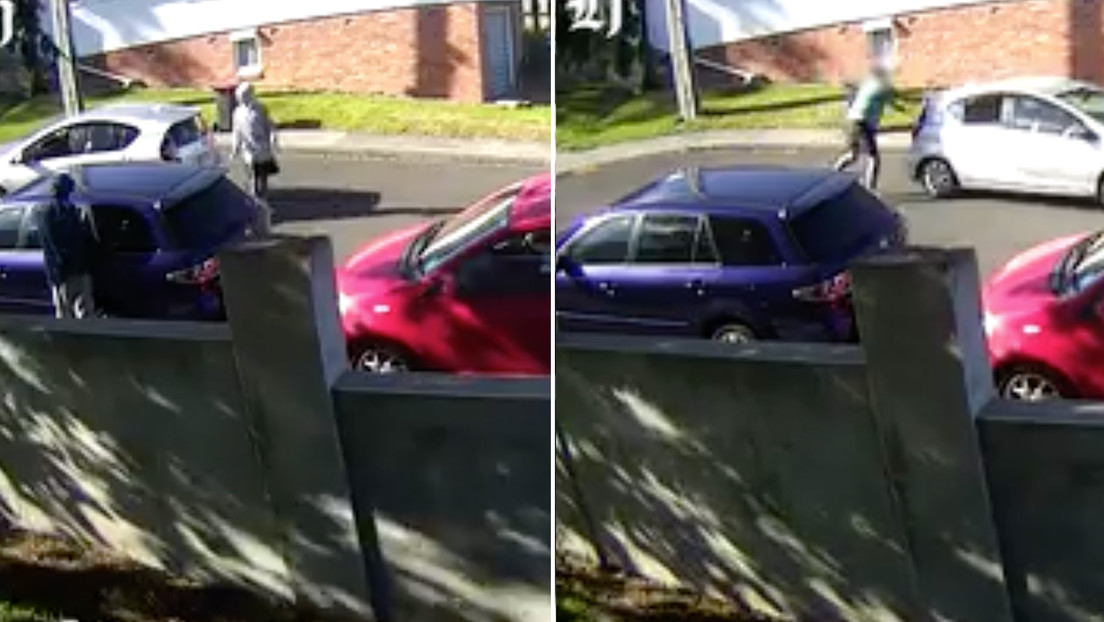 "Parecía un entrenamiento": Sorprenden a dos menores de edad intentando robar un auto a plena luz del día y acompañados de un adulto (VIDEO)