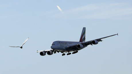 FOTO: El último vuelo de prueba del Airbus A380 termina con un corazón de despedida