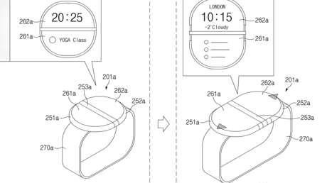 Samsung desarrolla un novedoso reloj inteligente con pantalla plegable y cámara integrada
