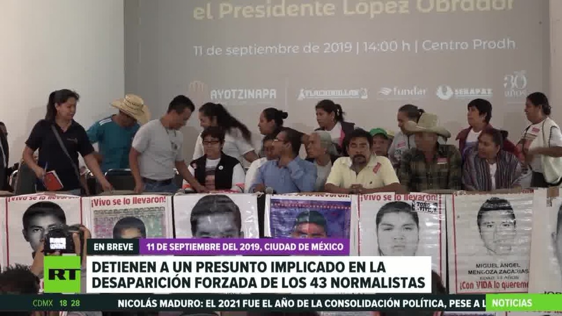 Las autoridades mexicanas detienen a un presunto implicado en la desaparición forzada de los 43 normalistas de Ayotzinapa