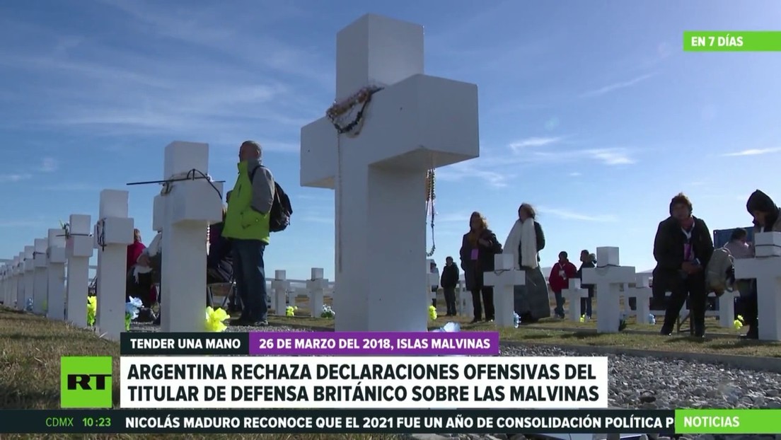Argentina rechaza las declaraciones ofensivas del titular de Defensa británico sobre las islas Malvinas