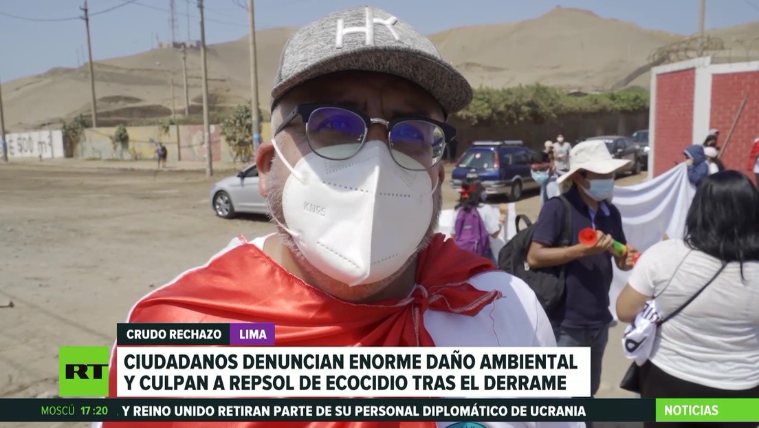 Perú: Manifestantes denuncian enorme daño ambiental y culpan a Repsol de ecocidio tras el derrame de crudo