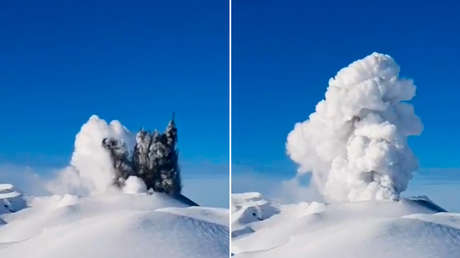 VIDEO: El volcán Ebeko ‘despierta’ en las islas Kuriles
