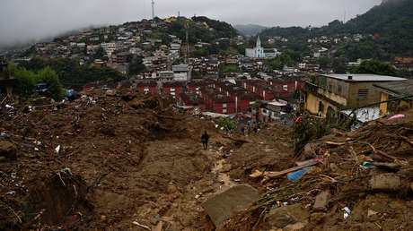 Asciende a 44 el número de muertos por las fuertes lluvias en Río de Janeiro y el gobernador dice que la tragedia dejó «escenas de guerra»