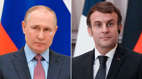 «Kiev solo finge el proceso de negociaciones»: Putin aborda con Macron la situación en Ucrania