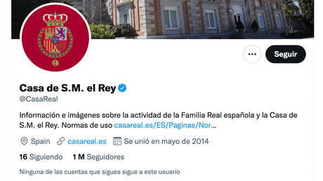 Hackean la cuenta de Twitter de la Casa Real española para seguir a Vladímir Zelenski