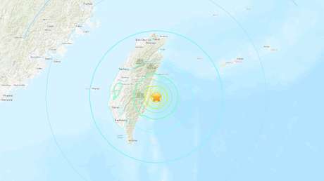 Se registra un sismo de magnitud 6,6 cerca de las costas de Taiwán