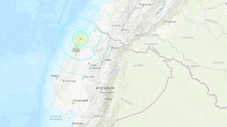 Se registra un sismo de magnitud 6,2 en Ecuador
