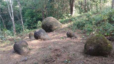 FOTO: Decenas de misteriosas vasijas antiguas de piedra gigantes son encontradas en la India