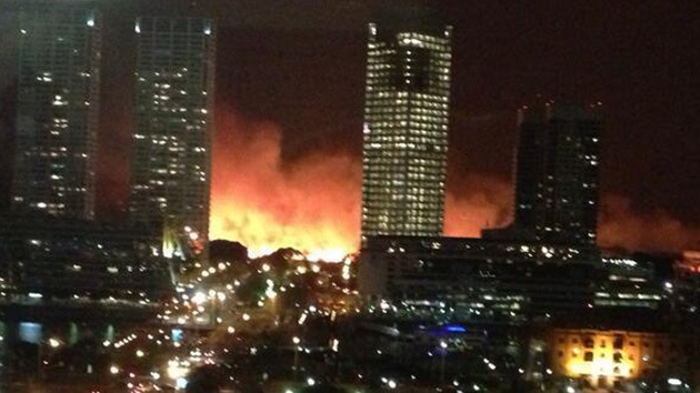 Fotos: Un gran incendio consume parte de la Reserva Ecológica de Buenos Aires