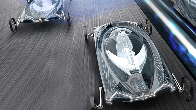Llega el prototipo chino de auto fantástico: Circulará solo y por vías como un 'tren bala'