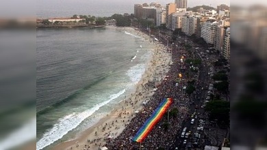 El Orgullo Gay en Río de Janeiro pide paz