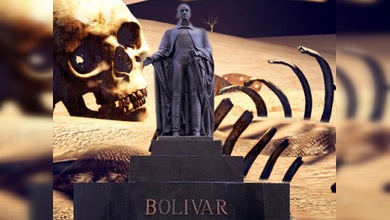 Los forenses examinaron los restos de Bolívar
