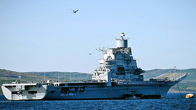 Fotos: Rusia prueba su nuevo portaaviones multifuncional