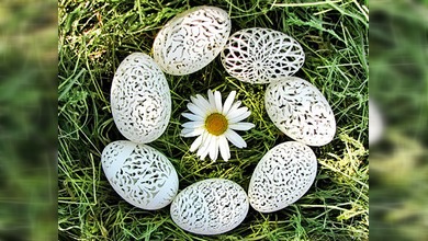 Huevos multicolor, el otro 'icono' de la Pascua ortodoxa