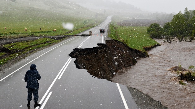 Fotos: Las fuertes lluvias e inundaciones causan cuantiosos daños en Rusia