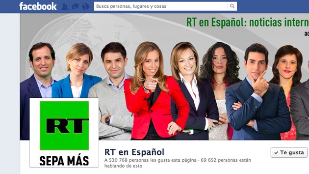 Manténganse al corriente de todas las actualizaciones de RT en Facebook