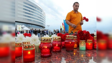 Dolor y luto tras la tragedia del Lokomotiv