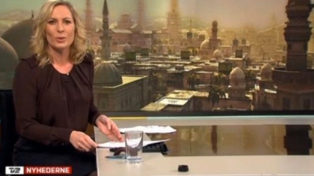 Un canal danés ilustra un reportaje de Siria con la imagen de un videojuego
